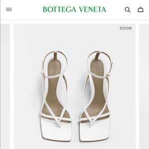 Stretch- Genuine Leather Bottega sandal heels